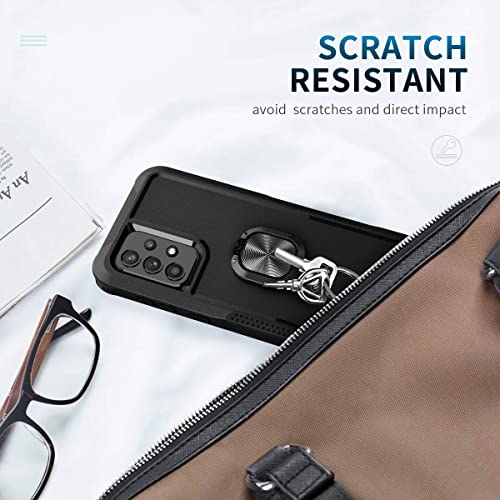 MOONCASE Capa para Samsung Galaxy A73, Capa Protetora Robusta TPU & PC à prova de choque resistente