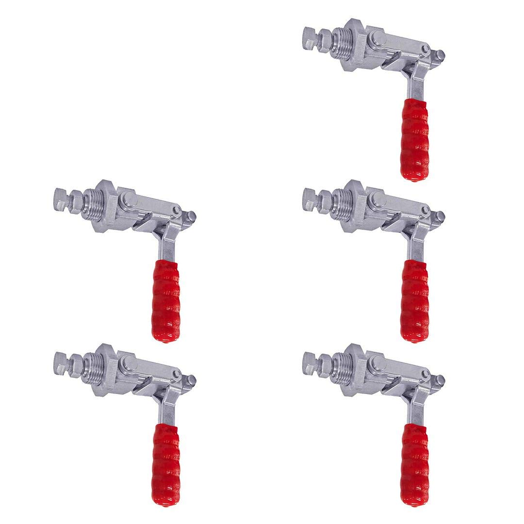 (5 Pack) 300LB 5/16-18 THRD BDY STRAIGHT LINE CLAMP STAINLESS STEEL