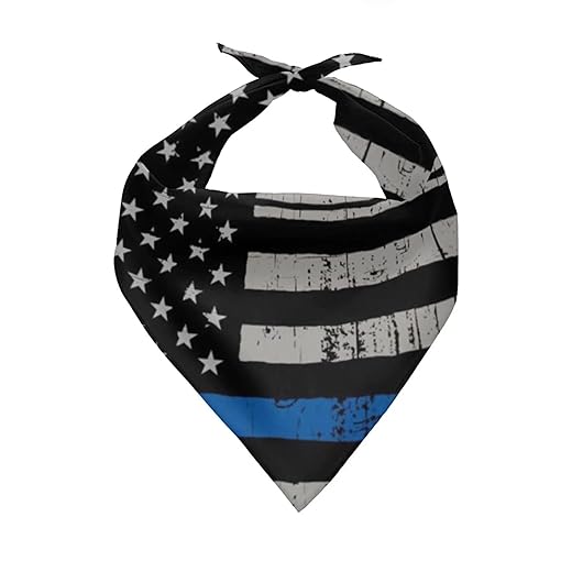 Snilety Black Tops American Flag Design Polyester Triangle Kerchief for Puppies Animals,Wahable Neck Scarfs Pets Bandanas,Patriotic Style Muffler Daily Wear