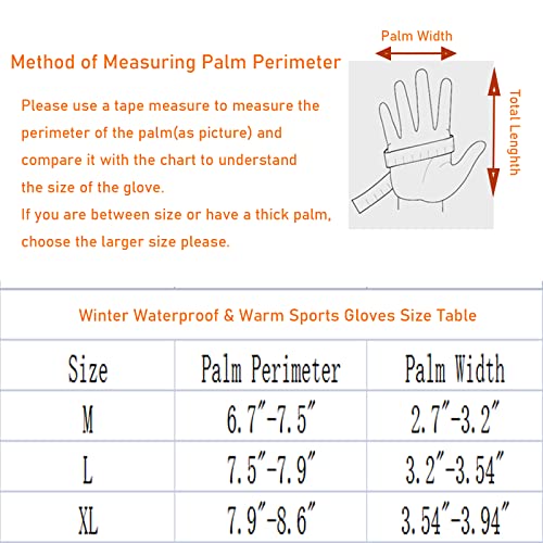 Ljcute Winter Fishing Gloves Men Women Touch Screen Water Repellent & Windproof Workout Gloves Cold Weather Snow Driving Gloves For Cycling Motorcycle Hunting Kayaking #TOP5