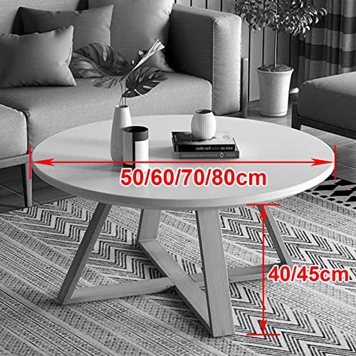 Tables basses rondes compactes pour optimiser l'espace du salon avec un assemblage facile - 3