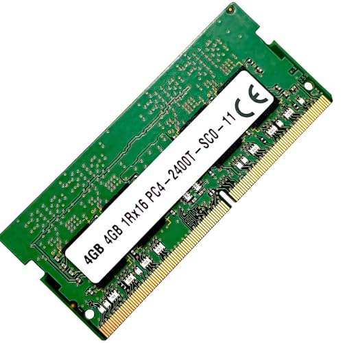 Memoria RAM 4GB DDR4 2400MHz PC4 19200 Non ECC Unbuffered 1.2V 1Rx16 Single Rank 260 Pin Módulo SODIMM para Ordenador Computadora Laptop Notebook PC Alto Rendimiento 51CH035_