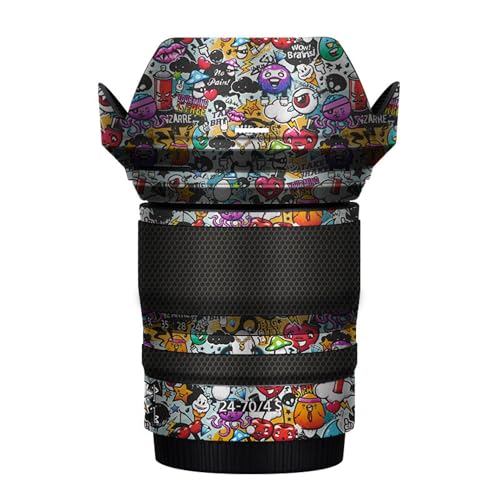 Mebont �J�����A�N�Z�T���[ Nikon Z 24-70mm f/4 S�Ή� �����Y�ɓK������ی쑕���X�e�b�J�[�ŁA�ώC�����A�ϖ��Ր�������������Y�X�L���ی�t�B�����A����(Graffiti Cartoon)