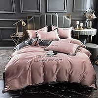 夏の両面アイスシルク4ピースシルクキルトカバーベッド