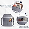 Sac à bandoulière pour homme style urbain et décontracté | Sac à bandoulière avec plusieurs compartiments | Léger et compact. Idéal pour un usage quotidien, les voyages ou le travail, gris #3