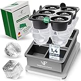 Neighbour's Friend® Eiswürfelform Silikon mit Deckel -Patent pending- Eiskugelform große Eiswürfel leichte Entnahme I ice cube maker spülmaschinengeeignet