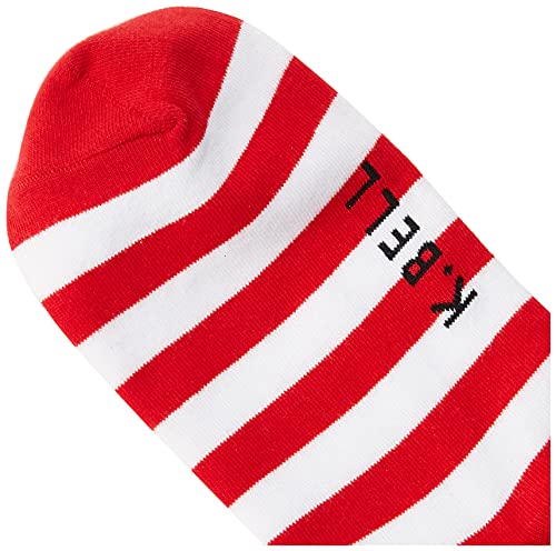 K. Bell Socks Womens American Classics Fun Novelty Crew Casual Sock, American Flag (Red/White/Blue), Shoe Size 4-10 Us #TOP2