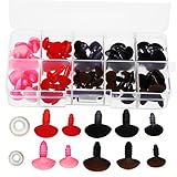 Seguridad para marionetas: la seguridad de peluche para muñecas está diseñada con juntas a juego, que pueden evitar que se salgan de las muñecas, nariz de muñeca con arandelas