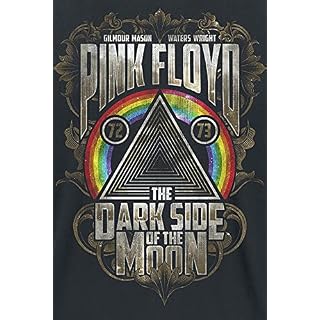 PINK FLOYD Dark Side – Feuilles d’or Homme T-Shirt Manches Courtes Noir Regular/Coupe Standard - Les Beatles, Paul McCartney, John Lennon, RIngo Starr, George Harrison PINK FLOYD Dark Side - Feuilles d'or Homme T-Shirt Manches Courtes Noir Regular/Coupe Standard – Image 3