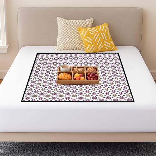 Image of Star Weaves Waterproof Bed Server /Food Mat /Bedsheet Protector /Reversible in 3 Layered Heavy Material(Colour and Print Might Vary According to Availability) / bed server mat Reversible / Place Mat