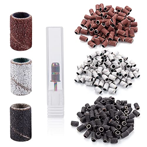 FlyItem Professional 80# 120# 180# Nail Art Drill Sanding Bands For Nail Bits Manicure Pedicure Tool Grinding Ring Electric Machine Accessory Cosmetic Makeup Tool