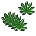 GSHLLO 10 PCS Artificial Green Marijuana Leaf Maple Leaves Fake Leaf for Craft Table Decoration