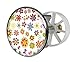 Produktbild Waschbeckenstöpsel Design Sommerblüten | Abfluss-Stopfen aus Metall | Excenterstopfen | Abflussstöpsel | 38  40 mm | Stöpsel