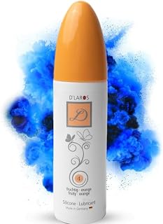 DL® N°4 Premium Lubricant silicone Orange | 100 ml | Lubricant longue durée pour elle et lui | Fabriqué en Allemagne | Convient comme huile de massage