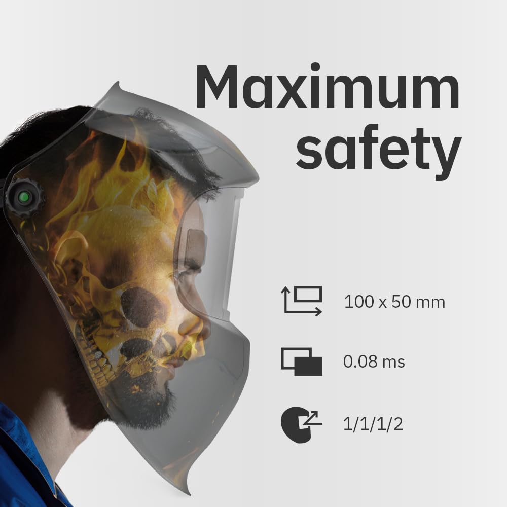 Gys – Máscara de soldadura LCD FIREMAN – Tono 9/13 – Tecnología TRUE COLOR