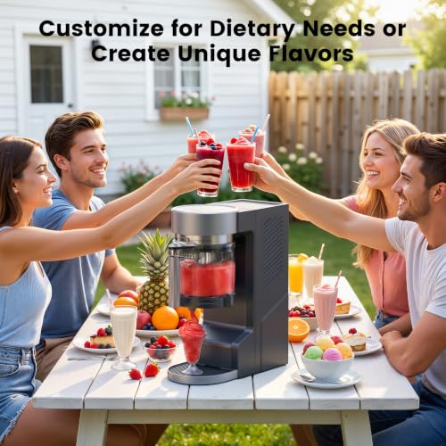 Antarctic Star 2-in-1 Slushie Machine & Ice Cream Maker, 40oz Soft Serve Ice Cream Machine, No Ice Needed Frozen Drink Maker, 8 Presets, Auto-Clean & Delay Timer, Margarita Machine for Home, Black - Image 8
