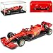 Produktbild Ferrari SF1000 Nr 5 Sebastian Vettel Saison 2020 Austrian GP mit Helm und Sockel mit Vitrine 1/43 Bburago Modell Auto