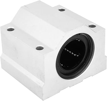 LM 40UU 40mm Aluminum Linear Motion Ball Bearing Slide Block, Strong Load Bearing, Low Friction, Easy to Install, High Precision, Fast Speed, Suitable for high speed high