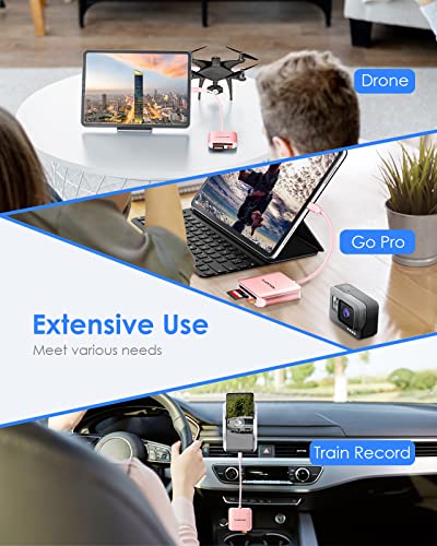 Lention Usb C To Cf/Sd/Micro Sd Multi Card Reader, Sd 3.0 Card Adapter Compatible 2023-2016 Macbook Pro 13/15/16/M1, New Mac Air/Ipad Pro, Surface, Chromebook, Samsung S20/S10, More(Cb-C8S, Rose Gold) #TOP5