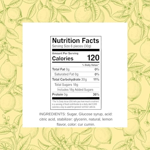 Sanniti Limoncini Frizzanti Candy | Sparkling Candies with Natural Flavor Made with Italian Lemons | 6.17 Ounce Bag