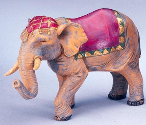 Fontanini Elephant with Saddle Blanket Italian Nativity Vill
