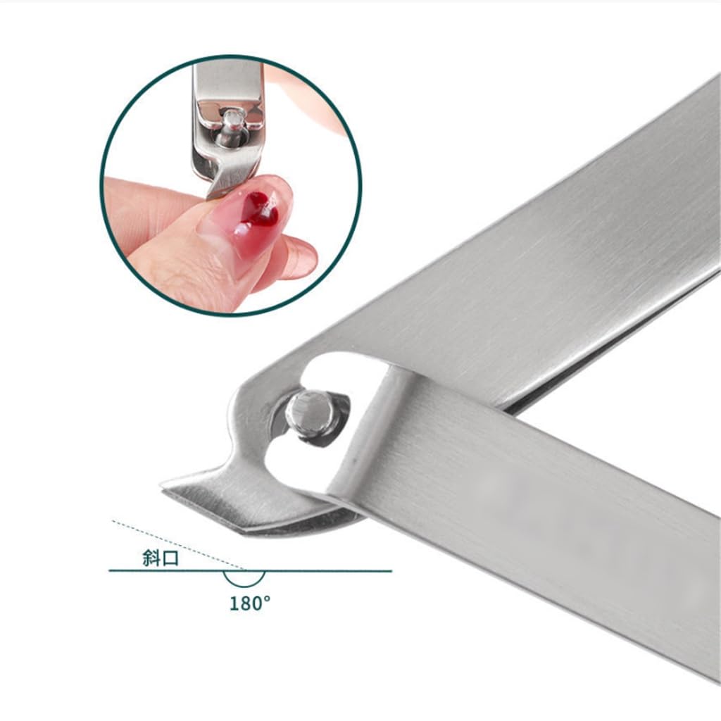 Ensemble de 6 Ciseaux à Ongles en Acier Inoxydable, Coupe-Ongles, Pochette zippée, Outils de manucure pour la Coupe