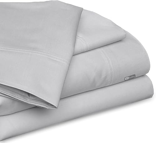 SGI - Juego de sábanas de algodón egipcio tamaño King de 108 x 108 pulgadas, juego de sábanas de lujo de 1000 hilos, tejido de satén sólido gris