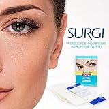 Surgi Wax Eyebrow Ready To Use Wax Strips 28 Strips, 2 Pack