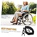 Healeved 2Sets Wheelchair Footrest Fastener Block Handle Clip Plate Secure Wheelchair Accessories for Enhanced Stability and Safety
