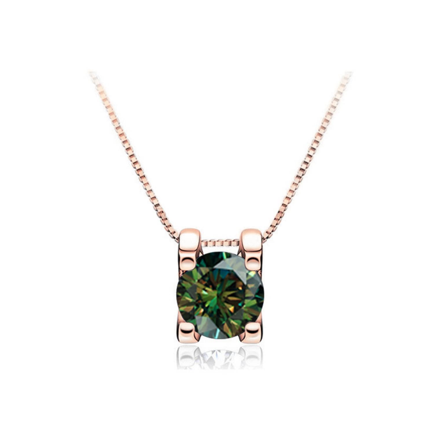 Pendentif tête de bœuf en moissanite multicolore rose bleu jaune - 6