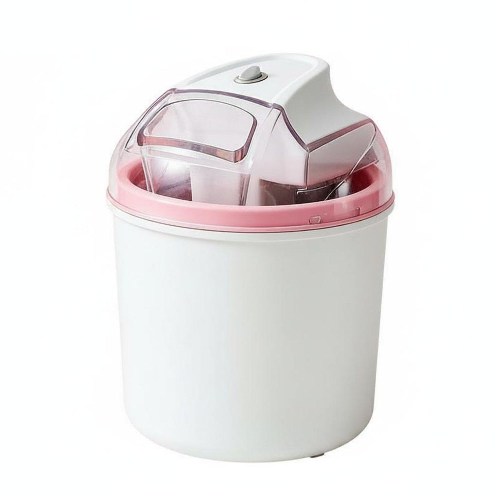 Automatic Ice Cream Maker Small Size Little Dessert Mac | Automatic Ice Cream Maker Small Size Little Dessert Machine Onegentle Press Serve for Kids Home Kitchen Pink ABS Aluminum-image-49