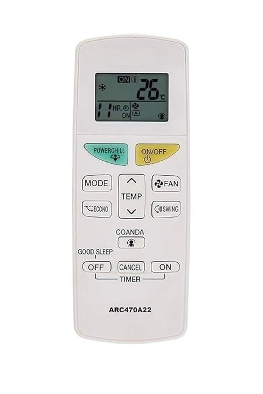 ZORVIA 5 Years Warranty AC Remote Compatible for Daikin AC Remote ARC470A22 Exact Fit-image-48