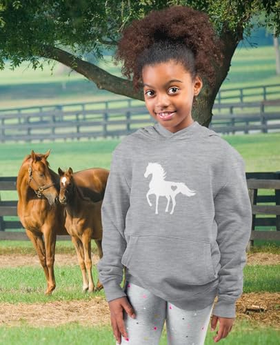 Tstars Horse Lover Hoodie for Kids - Equestrian Pullover Sweatshirt Gift for Boys and Girls Who Love Horses3