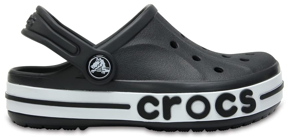 Crocs Unisex Babies Bayaband Clog K rekreacyjne klapki sportowe dla dzieci, Czarny - 25/26 EU