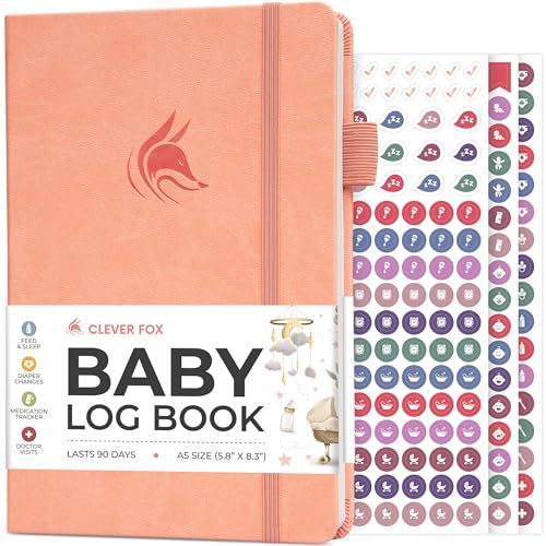 Clever Fox Baby Log Book – Daily Feeding & Sleep Tracker