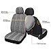 HAIYAOTIMES Baja Saddle Blanket Car Seat Covers Full Set with Seat Belt Pads, Washable Breathable Seat Covers for Cars, Universal Fit Interior Covers for Most Cars, Airbag Compatible, Black/White