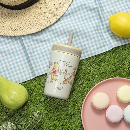 Image of Zak Designs Disney Winnie the Pooh Kelso Toddler Cups For Travel or At Home, 12oz Vacuum Insulated Stainless Steel Sippy Cup With Leak-Proof Design is Perfect For Kids (Winnie the Pooh & Friends)