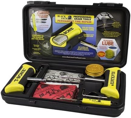 Tire Repair Kit with T-Bone Handles & Screwdriver