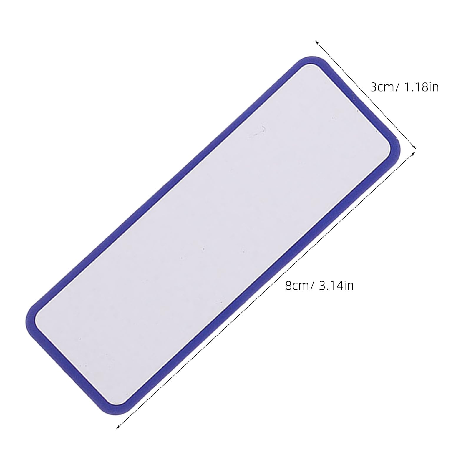 Gatuida 108 etichette magnetiche cancellabili a secco, 8,1 x 3 cm, etichette magnetiche nominative, adesivi colorati per lavagna, frigorifero, armadietto, aula, ufficio, casa.