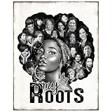 Black Women Wall Art 11x14 - African American Wall Decor - Black History Inspirational Posters - Afrocentric Home Office Decor - BLM Art Print Culture Picture for Living Room - Vintage Style Artwork