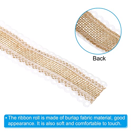 PATIKIL 1" Wide 11 Yards Burlap Fabric Ribbon - Image 4