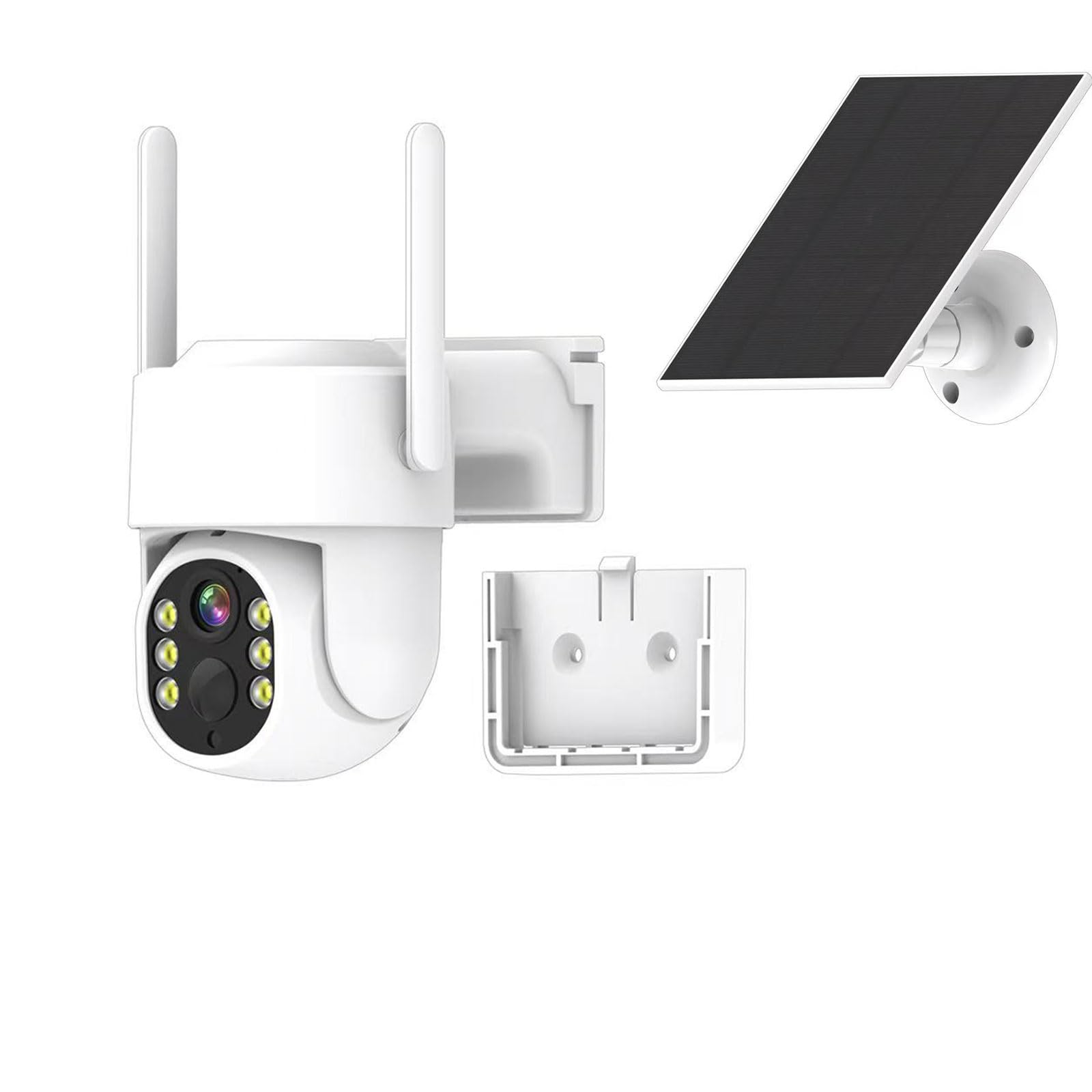 CASACOP 4G LTE Cellular Solar Security Camera, No WiFi Needed Wireless Outdoor Camera, Includes Memory Card & SIM Card Solar Powered 4K Camera, PIR Motion Sensor, Color Night Vision, 360° Live View