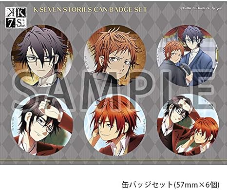 Amazon K Seven Stories 伏見猿比古 八田美咲 缶バッジセット アニメ 萌えグッズ 通販
