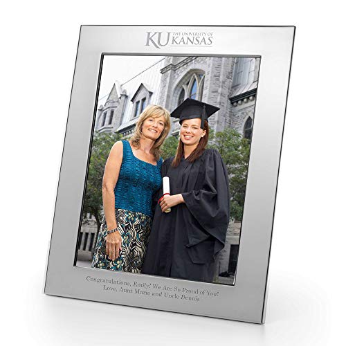 M. LA HART University of Kansas Polished Pewter 8x10 Picture Frame