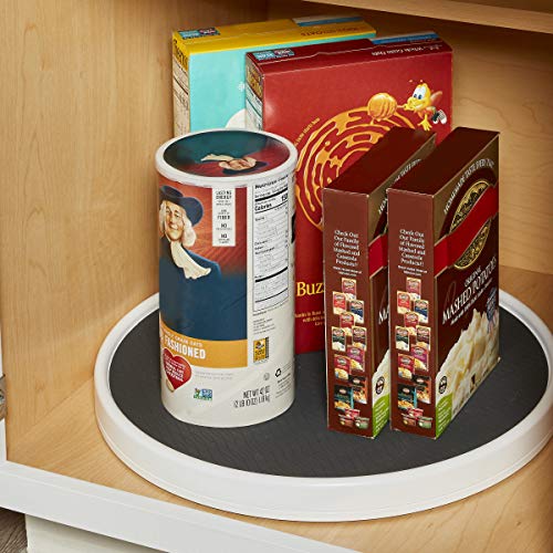 Copco Pro Non-Skid Pantry Cabinet Lazy Susan Turntable, 18-Inch, Charcoal #TOP2