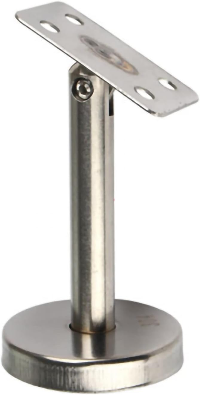 This Adjustable Handrail Brackets, Sturdy Wall Mount for Stair Banisters, Easy Installation, 2-Pack