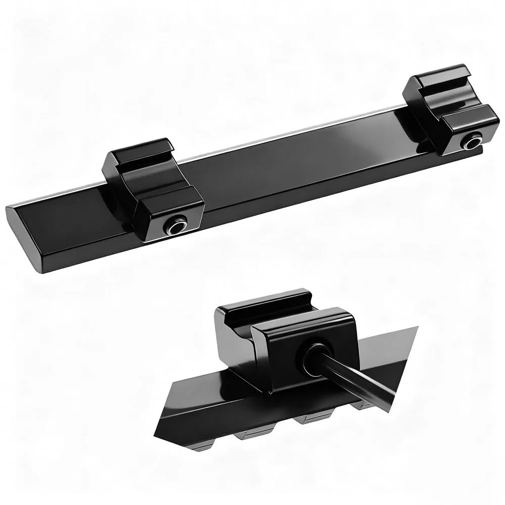 Slitta Picatinny Weaver, Base Rialzata da 11 mm 22 mm, Adattatore per Carabina, Nero Attacco Ottica Red DOT