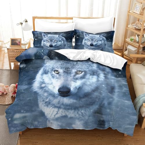Parure de lit chiot Yorkshire 260x220cm en microfibre ultra résistante effet 3D - 3