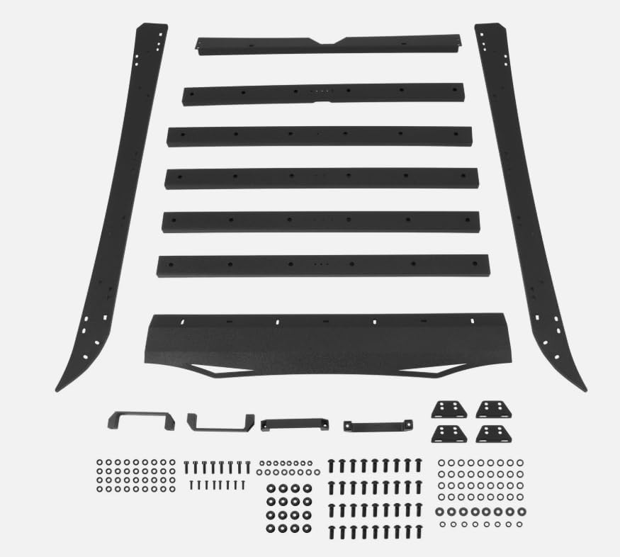 Roof Rack Cargo Carrier Basket Steel Double Cab 2005-2023, Replacement for Toyota Tacoma OEM
