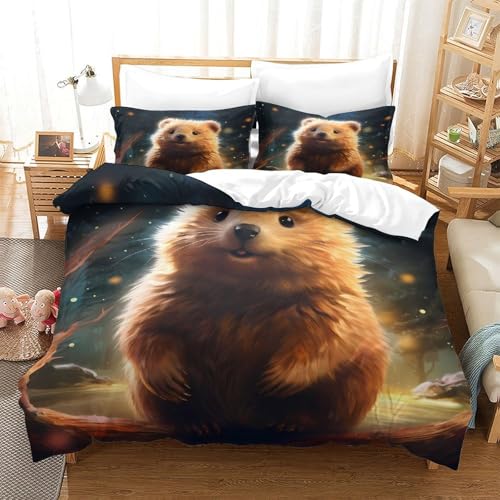 Housse de couette super douce king imprimée en haute définition 3D - 3